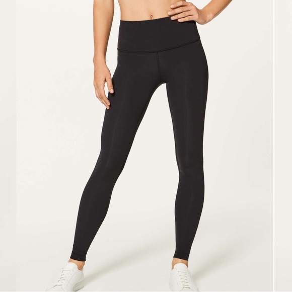 Lululemon Wunder Under Hi-Rise Tight (Full-On Luxtreme 28") Black Size 8 PAINT - Picture 1 of 10